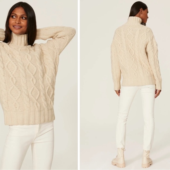 Vanessa Bruno Sahel Cable Knit Turtleneck Sweater size Large - Picture 3 of 12